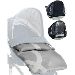 BlinkyWarm - Your All-Weather Buggy Buddy | 5-in-1 All-Season Rain Cover, Sunshade, Sleepshade & Breathable Fleece Lined Cosy Toes for Buggy |