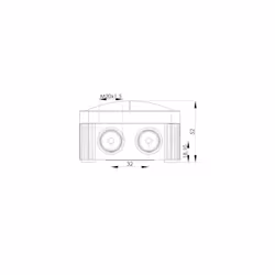 WISKA Box Combi 206 Grey Empty IP66 Weatherproof Outdoor External Junction Box
