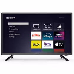 Veltech Roku TV VR24HX230, 61 cm (24"), 1366 x 768 pixels, LED, Smart TV, Wi-Fi, Black