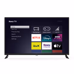 Veltech VR43UX230 Roku TV, 109.2 cm (43"), 3840 x 2160 pixels, LED, Smart TV, Wi-Fi, Black