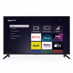 Veltech VR55UX230 Roku TV, 139.7 cm (55"), 3840 x 2160 pixels, LED, Smart TV, Wi-Fi, Black