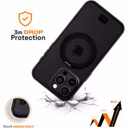 OX Ring iPhone 15 Pro Case 360 Rotating Magsafe Shockproof Magnetic Cover