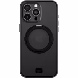 OX Ring iPhone 15 Pro Max Case 360 Rotating Magsafe Shockproof Magnetic Cover - Bear Black
