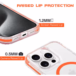 OX Grip iPhone 15 Pro Case Magsafe Magnetic Shockproof Hard Phone Cover - Robin Red