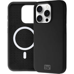 OX DuraTouch iPhone 15 Pro Max Case Shockproof Magnetic Magsafe Matte Cover - Bear Black