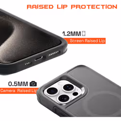 OX Defender CASE Cover for 15 Pro Max Drop Protection Case - Black