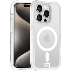 OX Armour iPhone 15 Pro Case Magsafe Magnetic Shockproof Phone Cover - Wolf White