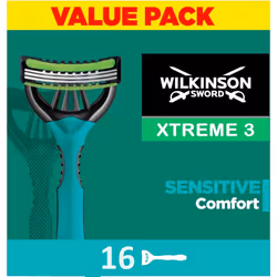 - Xtreme 3 For Men | Sensitive | Pack of 16 Disposable Razors