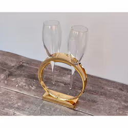 Moet and Chandon Exquisite Wedding Band Champagne Glasses