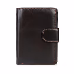 Men Wallet Oil Wax Cowhide Genuine Leather Wallets Coin Purse Clutch Hasp Open Top Quality Retro Short Wallet 13.5cm - dark c ...