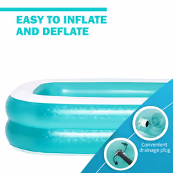 BESTWAY INFLATABLE FAMILY PATIO GARDEN RECTANGULAR PADDLING SWIMMING POOL