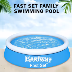 6FT 8FT 10FT FAST SET FAMILY SWIMMING POOL PATIO GARDEN OUTDOOR PADDLING BESTWAY - 6FT
