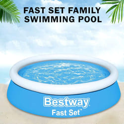 6FT 8FT 10FT FAST SET FAMILY SWIMMING POOL PATIO GARDEN OUTDOOR PADDLING BESTWAY - 6FT