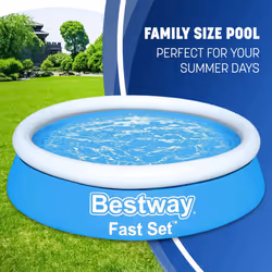 6FT 8FT 10FT FAST SET FAMILY SWIMMING POOL PATIO GARDEN OUTDOOR PADDLING BESTWAY - 6FT
