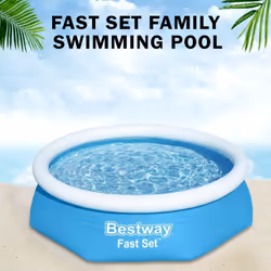 6FT 8FT 10FT FAST SET FAMILY SWIMMING POOL PATIO GARDEN OUTDOOR PADDLING BESTWAY - 8FT