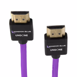 Kondor Blue KB-HDMI-M218-P, 0.45 m, HDMI Type A (Standard), HDMI Type A (Standard), 3D, 18 Gbit/s, Purple