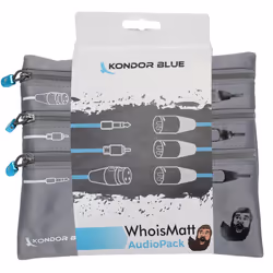 Kondor Blue KB-WIM-AP, XLR, Male, Female, 1.5 m, Grey