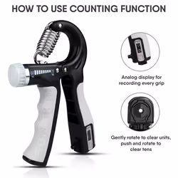 Ultimate Grip Strengthener, 10-60 Kg Hand Grips Strengthener, Forearm Strengthener, Hand Gripper - Non-Slip with Adjustable Resistance - Enhance Your