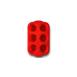 6-Cup Deep Silicone Muffin Tray, Silicone Yorkshire Pudding Tray, Muffin tin, Non-Stick Muffin Cupcake Tin for Muffins Cupcakes or Yorkshire Puddings,