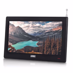 August DA100D 10" Portable TV Freeview TV - Caravan TV, Camper Van TV, HGV TV