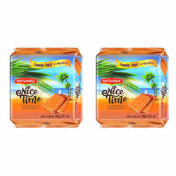 Britannia Nice Time Coconut Biscuit Family Pack 480g , Topped with Sugar Crystals ,Offers A Wholesome Teatime Experience - PA ...