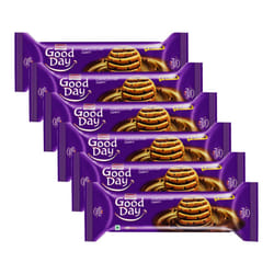 Britannia Choco Chips Cookies 120g, Crunchy and  Delicious Biscuits A Perfect Combination of Chocolate and Cookies, Made with Worlds Fines - Pack of 6