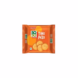 Britannia 5050 Time Pass Family Pack 160g, Sweet and Salty Biscuit 5050 Family Sharing Biscuit, Crispy and Crunchy Anytime Sn ...