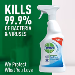 Antibacterial Bulk Surface Cleaning Spray, 750 ml, Pack of 6 (Packaging May Vary) & Wipes Antibacterial Bulk Surface Cleaning, Multipack of 6 x 126,
