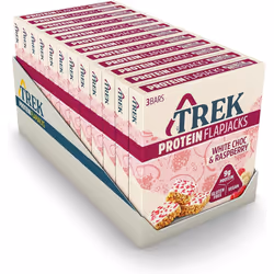 High Protein White Chocolate & Raspberry Flapjack - Gluten Free Bars â Plant Based Protein - Vegan Bars, 50 g (Multipack ca ...