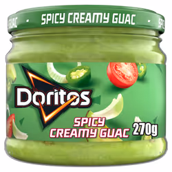 Doritos Spicy Creamy Guacamole Sharing Dip 270g (Case of 6)