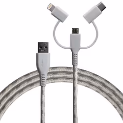 Boompods TCTRTI, 1.5 m, USB A, USB C/Micro USB-A/Lightning, Titanium