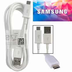 Genuine White EPDG925UWZ Samsung Galaxy USB Data Cable For Samsung Galaxy S2 S3 S4 S6 S6 Edge S7, A5 (2016), J5 J7 & Other Mi ...