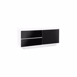 MDA Gallus Ultra Gloss White and Black TV Cabinet For 55 inch TV s
