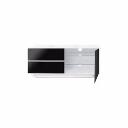 MDA Gallus Ultra Gloss White and Black TV Cabinet For 55 inch TV s