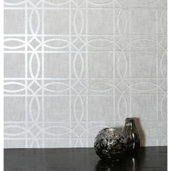 Arthouse Geometric Trellis Metallic Geo Square Foil Non-Woven Flat Surface Wallpaper 903203