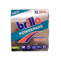 Brillo Heavy Duty Twin Pack Power Pads