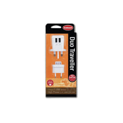 Hahnel Duo Traveller USB Charger UK EU US AU Wall Plug Travel Adapter Converter