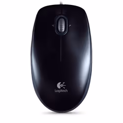 Logitech B110, Ambidextrous, Optical, USB Type-A, 800 DPI, Black