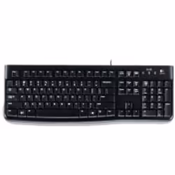 Logitech K120 Corded Keyboard, Wired, USB, QWERTZ, Black