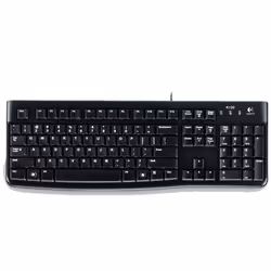 Logitech Keyboard K120 for Business, Wired, USB, QWERTZ, Black