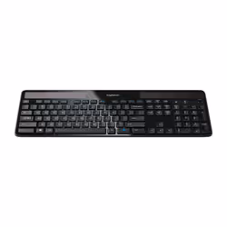 Logitech Wireless Solar Keyboard K750, Full-size (100%), Wireless, RF Wireless, QWERTY, Black