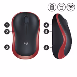 Logitech Wireless Mouse M185 - Additional view 4