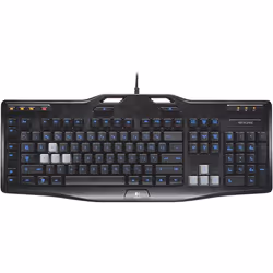 Logitech G105, Full-size (100%), Wired, USB, QWERTY, Black