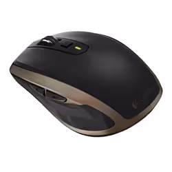 Logitech MX Anywhere 2 Wireless Mobile Mouse, Right-hand, Laser, RF Wireless + Bluetooth, 1600 DPI, Black, Brown