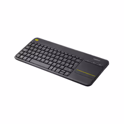 Logitech Wireless Touch Keyboard K400 Plus, Mini, Wireless, RF Wireless, QWERTY, Black