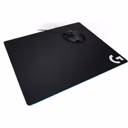 Logitech G G640 Large Cloth Gaming Mouse Pad, Black, Monochromatic, Fabric, Gaming mouse pad