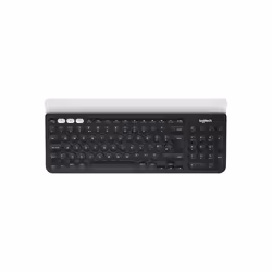 Logitech K780 Multi-Device Wireless Keyboard, Full-size (100%), Wireless, RF Wireless + Bluetooth, QWERTY, Grey, White
