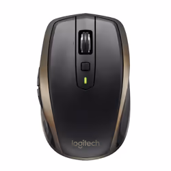 Logitech MX Anywhere 2 Wireless Mobile Mouse, Right-hand, Laser, RF Wireless + Bluetooth, 1000 DPI, Black