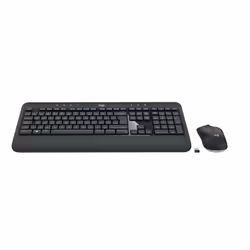 Logitech MK540 ADVANCED Wireless Keyboard and Mouse Combo, Full-size (100%), Wireless, RF Wireless, Membrane, Black, White, M ...