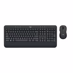 Logitech MK545 ADVANCED Wireless Keyboard and Mouse Combo, Full-size (100%), Wired, USB, QWERTZ, Black, Mouse included